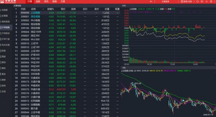 华泰证券分析交易系统(通达信版)截图